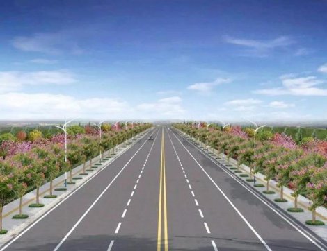 山東正在建設的一條高速公路，全線長292.5公里，分兩部分建設